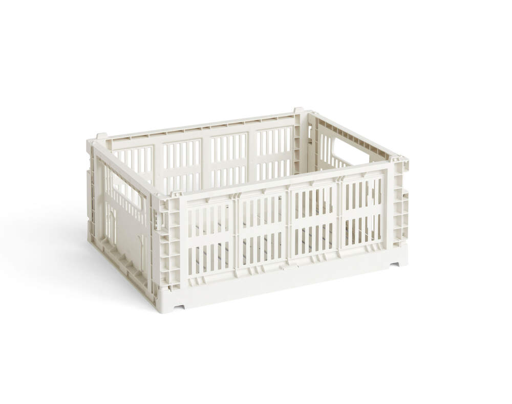 HAY DESIGN Úložný box Colour Crate Medium "Off-white" HAY