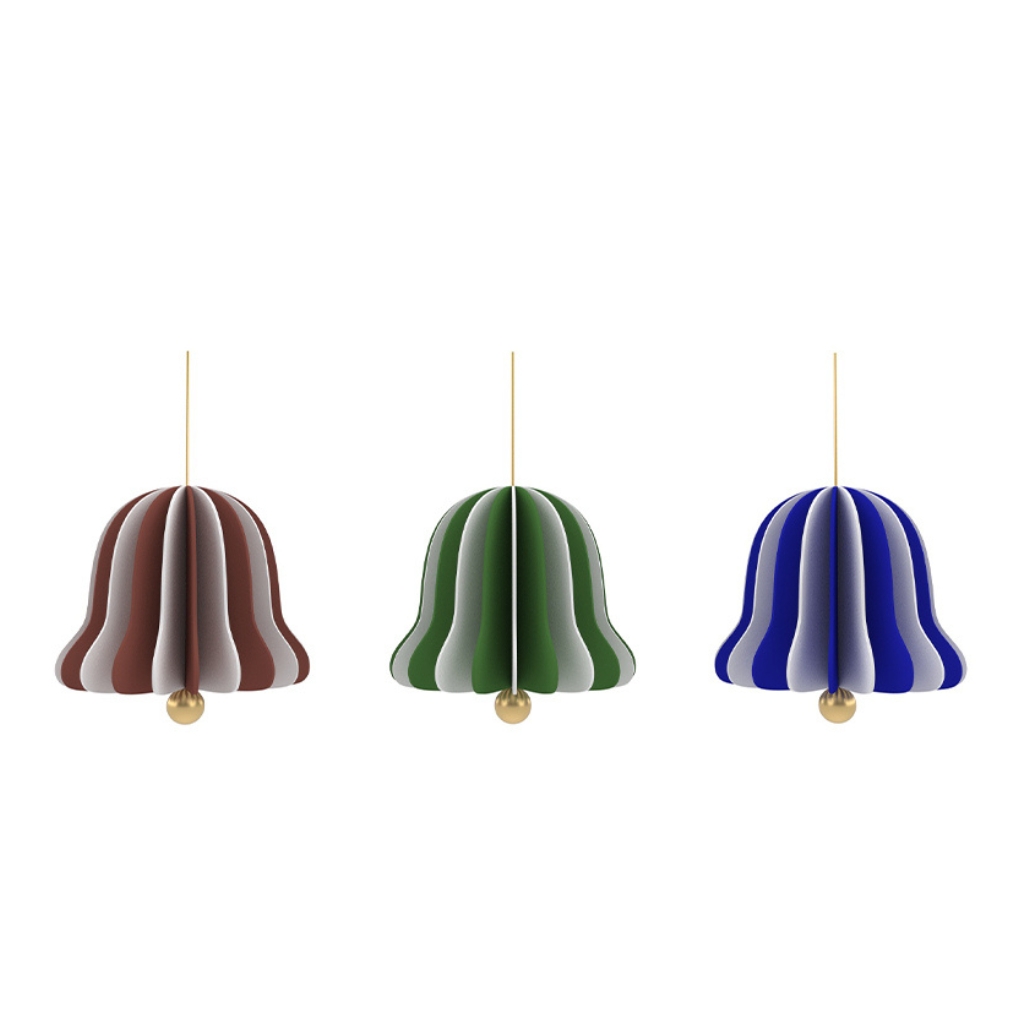 OYOY LIVING DESIGN Sada papírových ozdob "Bell Ornament" OYOY