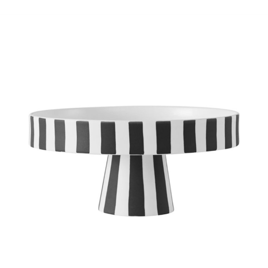 OYOY LIVING DESIGN Podnos Toppu "White / Black" OYOY