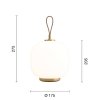 Přenosná lampa VL 45 Radiohus "Opal White" Louis Poulsen