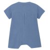 Dětský mušelínový overal s krátkým rukávem v modré barvě od HutteliHut