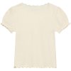Dívčí triko z modalu s krátkým rukávem v bíllé barvě od HutteliHut