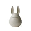 Keramická dóza s králičími oušky ve vanilkové barvě od švédské značky DBKD