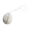 Závěsná ozdoba - Papírové vajíčko - Ovoid velikosti L o velikosti 7 cm v bílé barvě "White" od značky DBKD