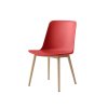 Židle Rely Oak "HW71 Vermillion Red - HW74" &Tradition
