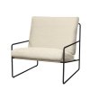 Křeslo Desert Pure Bouclé "Black/ Off-white" ferm LIVING