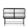 Komoda Haze Reeded Glass "Black" ferm LIVING