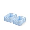 Úložné boxy Weston S "Pure Sky" - 2 kusy Liewood