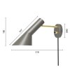 Nástěnná lampa AJ "Warm Grey / Brass" Louis Poulsen
