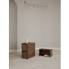 Dřevěný úložný box Storage "Smoked Oak-Black" MOEBE