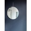 Kulaté nástěnné zrcadlo Ø50 cm "Stainless Steel" MOEBE