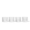 Skleničky Ripple Low - 4 kusy "Clear" ferm LIVING