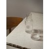 Skleněná karafa se skleničkou Ripple "Clear" ferm LIVING