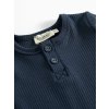 Dětské triko z modalu s dlouhým rukávem a knoflíčky "Pilot Navy" MarMar