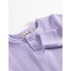 Dětské body z modalu s dlouhým rukávem a knoflíčky "Soft Lavender" MarMar