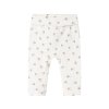Krémové legínky s potiskem kytiček pro miminka od značky MarMar