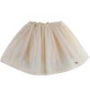 Dívčí tylová sukně v krémové barvě s metalickým třpytem od značky Donsje