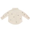 Dětská košile s dlouhým rukávem v krémové barvě od značky Donsje - pohled zezadu