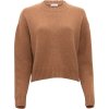 Dámský svetr v karamelové barvě ze směsi kašmíru a jehněčí vlny