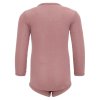 Merino body pro nejmenší prďolky v růžové barvě od značky Minimalisma - pohled zezadu