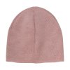 Tenká merino čepice v růžové barvě pro děti od HutteliHut - pohled zezadu