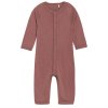 Dětský pyžamový overal ze směsi vlny a hedvání v růžové barvě