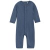 Dětský pyžamový overal ze směsi vlny a hedvání v modré barvě