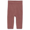 Dětské legíny ze směsi merino vlny a hedvábí v růžové barvě