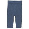 Dětské legíny ze směsi merino vlny a hedvábí v modré barvě