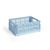 Úložný box Colour Crate Medium ve světle modré barvě od značky HAY