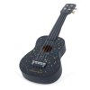 Dřevěné ukulele pro děti s hvězdičkami v tmavě modré barvě