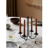 Ocelový svícen Sway Candelabra "Black" ferm LIVING - svícen na 4 adventní svíčky