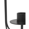 Ocelový svícen Sway Candelabra "Black" ferm LIVING - svícen na 4 adventní svíčky