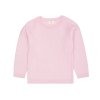 Klasický žebrovaný svetr z merino vlny v růžové barvě pro holčičky