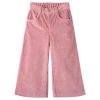 Dívčí manšestrové kalhoty s širokými nohavicemi v růžové barvě od Copenhagen Colors