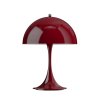 Přenosná lampa Panthella v burgundy barvě od Louis Poulen
