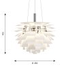Závěsné svítidlo PH Artichoke Ø 48 cm "White" Louis Poulsen