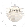 Závěsné svítidlo PH Artichoke Ø 60 cm "White" Louis Poulsen