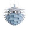 Závěsné svítidlo PH Artichoke Ø 60 cm "Dusty Blue / Chrome" Louis Poulsen