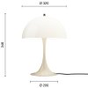 Stolní lampa Panthella 320 "Opal Beige" Louis Poulsen