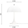 Stolní lampa Panthella 320 "Opal White" Louis Poulsen
