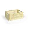 Úložný box Colour Crate Medium ve světle žluté barvě od značky HAY