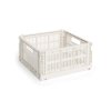 Úložný box Colour Crate Medium Square v bílé barvě od značky HAY