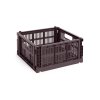 Úložný box Colour Crate Medium Square ve vínové barvě od značky HAY
