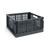 Úložný box Colour Crate Large Square v černé barvě od znčky HAY