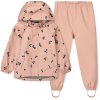 Nepromokavý set do deště - kalhoty a bunda z lehkého softshellového materiálu v růžové barvě od Liewood