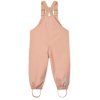 Dětské nepromokavé kalhoty v růžové barvě s polohovatelnými kšandami od Liewood