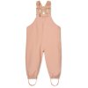Dětské nepromokavé kalhoty v růžové barvě s polohovatelnými kšandami od Liewood