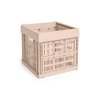 Úložný box Colour Crate Cube v pudrově růžové barvě od značky HAY