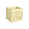 Úložný box Colour Crate Cube ve světle žluté barvě
